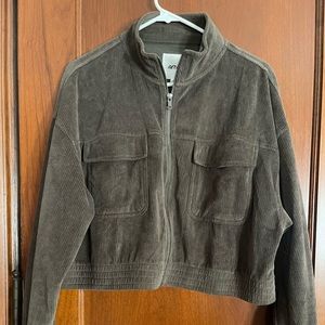 Aerie groove on velour zip up sweatshirt